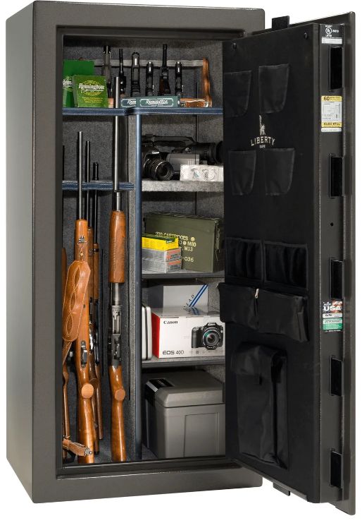 Liberty Safe Colonial Gray Gloss 50 Electronic Gun Safe-2
