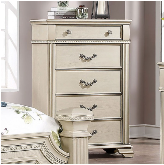 Furniture of America® Pamphilos Antique White Chest-0