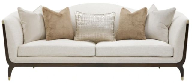 Michael Amini® Paris Chic Espresso/Ivory Sofa-1