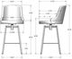 Amisco Customizable Diego Swivel Counter Stool-2