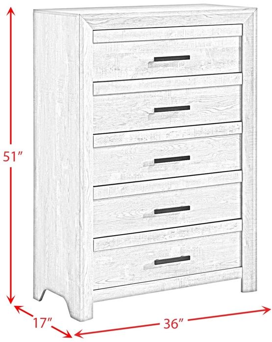 Elements International Eleanor White Chest-2