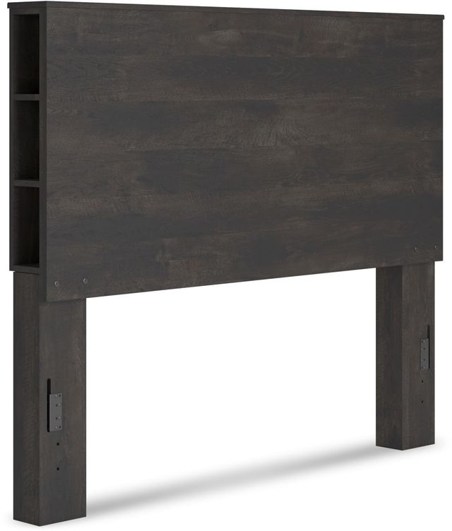 Signature Design by Ashley® Toretto Rustic Charcoal Queen Bookcase Headboard-0