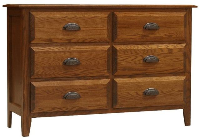 Wolfcraft Furniture Summit Brown 6-Drawer Narrow Dresser-0