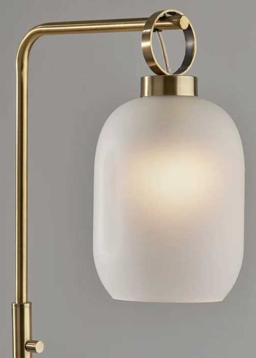 Adesso® Lancaster Antique Brass Floor Lamp-1