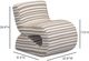 TOV Furniture Senna Taupe Stripes Accent Chair-2