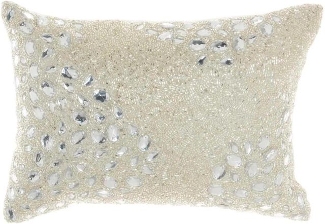 Nourison Home™ Luminescence Silver Throw Pillow-0