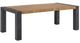 Elements International Breckenridge Light Oak/Black Dining Table-0