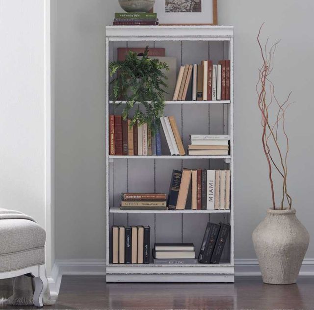 Liberty Furniture Magnolia Manor Antique White 60" Bookcase-1