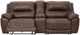 Signature Design by Ashley® Dunleith 3-Piece Chocolate Small Spaced Power Reclining Loveseat with Console-1