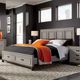 Aspenhome® Hyde Park Gray Paint King/Cal King Storage Footboard-2