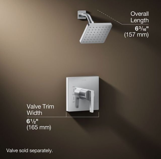 KOHLER® Honesty® Rite-Temp® Polished Chrome 2.5 GPM Shower Trim Kit-2