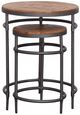 Coast2Coast Home™ Turner 2-Piece Natural Nesting Table Set with Black Base-1