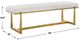 Uttermost® Midas Antique Gold/Driftwood Accent Bench-2
