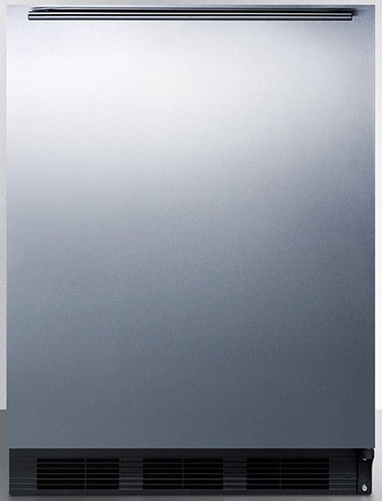 Summit® 24" 5.5 Cu. Ft. Stainless Steel Compact Refrigerator-0
