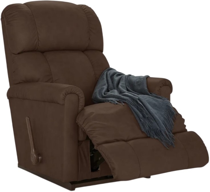 La-Z-Boy® Pinnacle Umber Leather Manual Swivel Gliding Recliner
