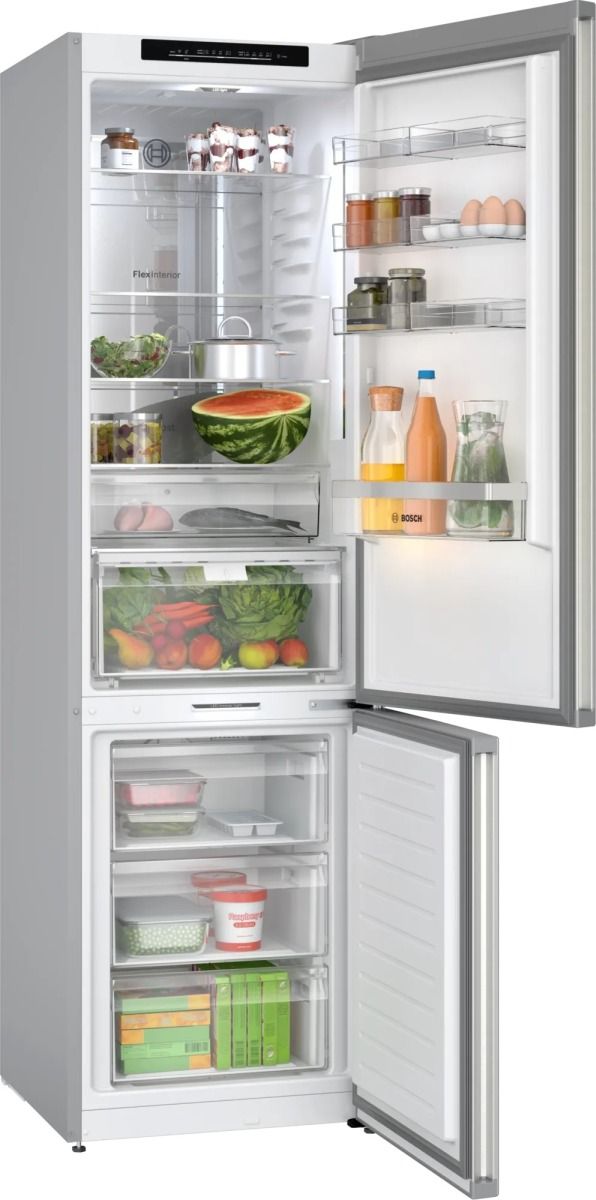 Bosch 500 Series 24" 12.8 Cu. Ft. Stainless Steel Counter Depth Bottom Freezer Refrigerator-1