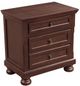 Mazin Furniture Begonia Cherry Brown Nightstand-1