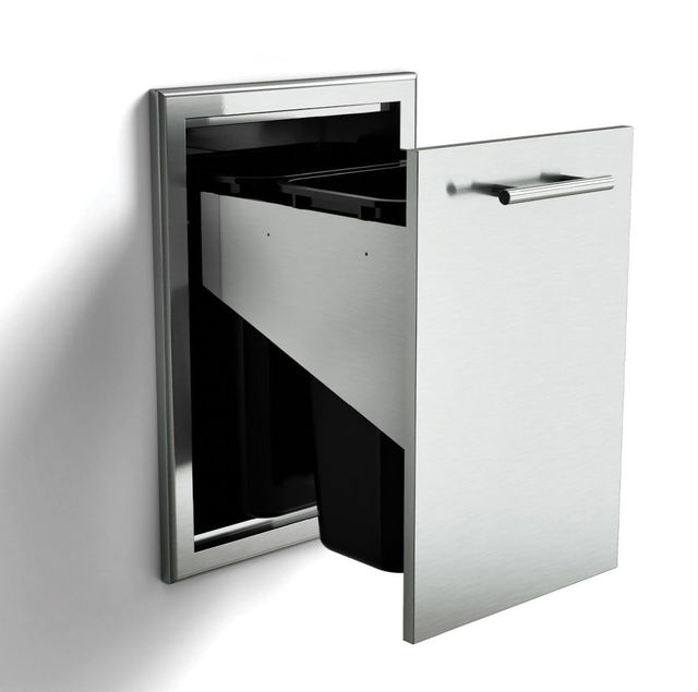 XO 20" Stainless Steel Outdoor Trash Roll Out Drawer-1