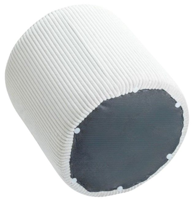 Meridian Furniture Roy Cream Ottoman-2