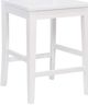 TEI White 24" Ladder Back Counter Stool-1