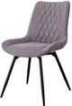 Coaster® Diggs 2-Piece Grey/Gunmetal Swivel Dining Chairs-2