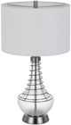 Cal® Lighting & Accessories Baraboo Brushed Steel Table Lamp-2