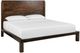 International Furniture Direct Rarámuri Stained Dark Queen Platform Bed Footboard with Rails-2