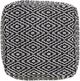 Signature Design by Ashley® Jasett Black/Ivory Pouf-2