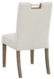 Fairfield® Customizable Entree Dining Nickel Metal Pull Short Button Back Side Chair-3