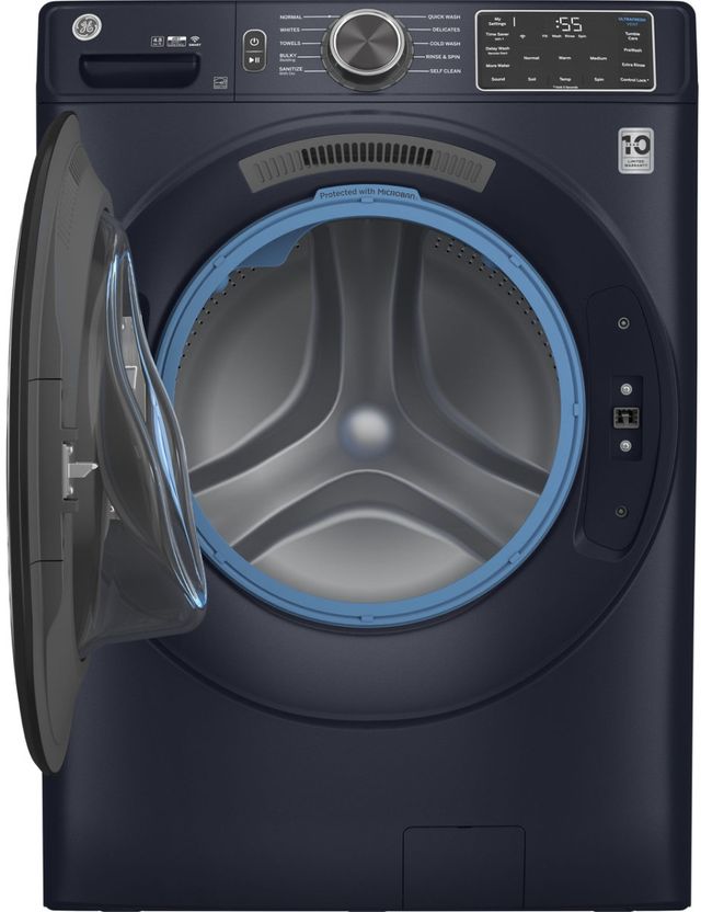 GE® Sapphire Blue Front Load Laundry Pair-9