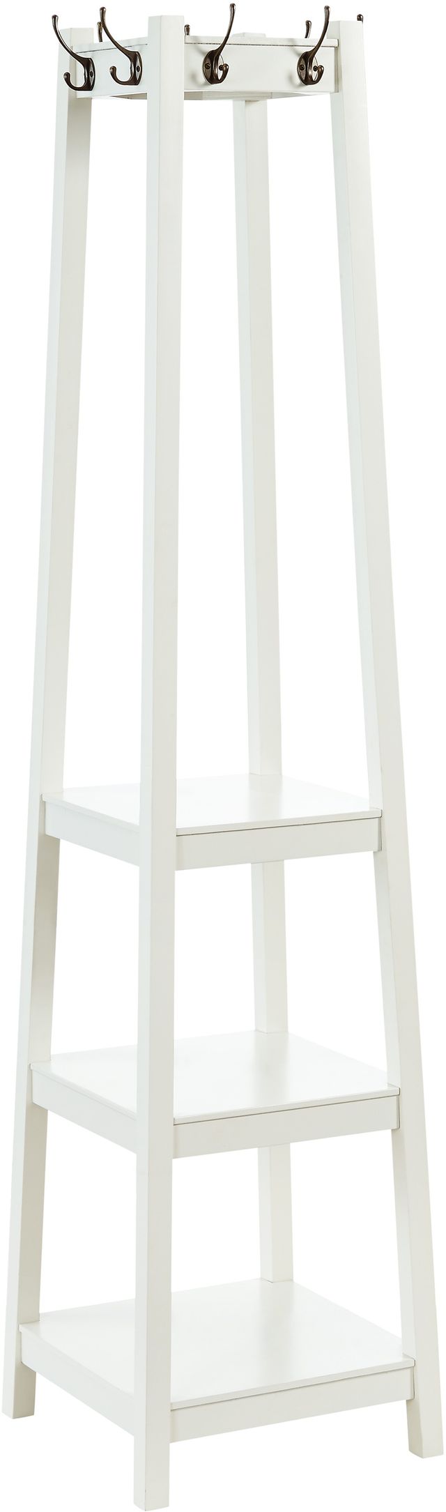 Powell® Helena White Coat Rack-0
