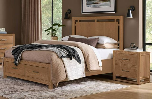 Vaughan-Bassett Lodge & Loft Blond Oak Nightstand-1