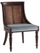 Theodore Alexander Althorp Living History Dalton Blue Velvet/Cole/Marlborough Side Chair-0
