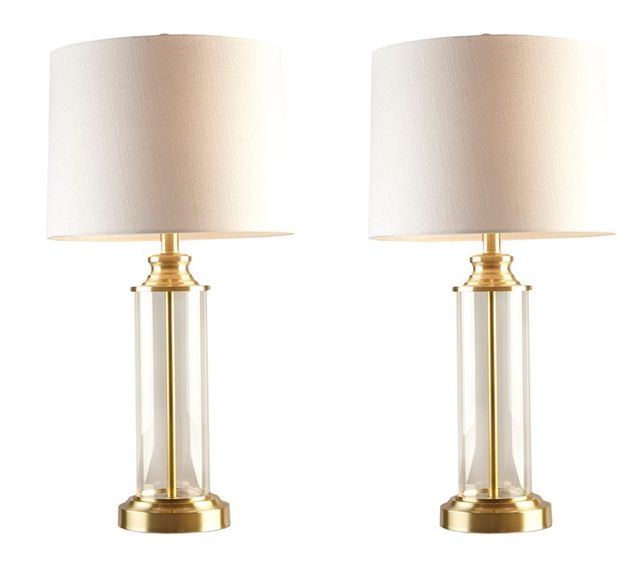 Olliix by 510 Design Clarity 2 Gold Table Lamp Set-1