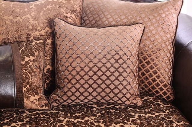 Furniture of America® Elpis 2-Piece Brown/Espresso Sofa and Loveseat-4