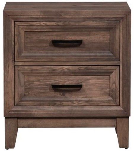 Liberty Furniture Ridgecrest Cobblestone Nightstand-1