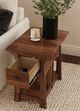 A-America® Eldora Saddle Brown Side Table-3