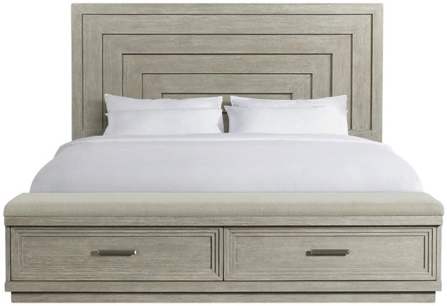 Riverside Furniture Cascade Dovetail King Upholstered Storage Panel Bed-2