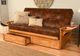 Kodiak Furniture Phoenix Oregon Trail Saddle/Butternut Full Storage Futon with Mattress-4