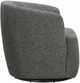 Parker House® Mingle Thatch Black Swivel Glider Accent Chair-2