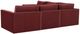 TOV Furniture Willow 5-Piece Red Modular Sectional-3