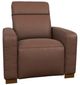 La-Z-Boy® Acadia Chestnut Leather Power Reclining Chair with Headrest-0