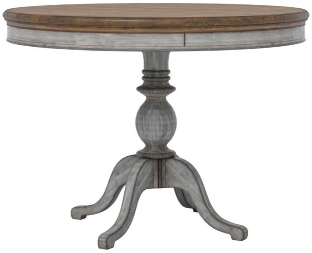 Flexsteel® Plymouth Medium Brown Counter Table Distressed Graywash Base-0
