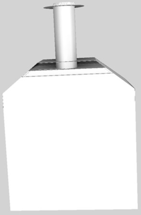 Vent-A-Hood® A Series 36" White Retro Style Wall Mounted Range Hood-1