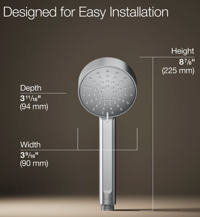 KOHLER® Elate® Polished Chrome 1.5 GPM 3-Function Handshower-3