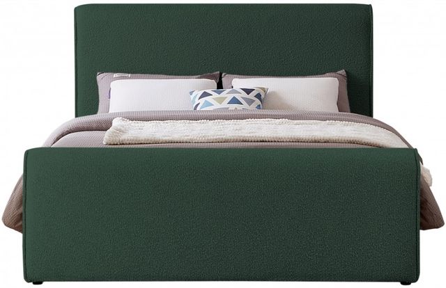 Meridian Furniture Stylus Green King Upholstered Panel Bed-1