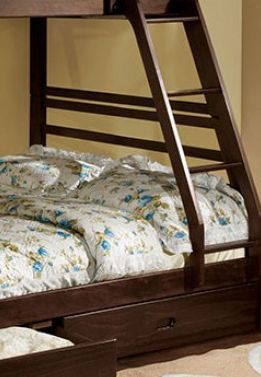 Furniture of America® California III Oak Twin/Full Bunk Bed-1