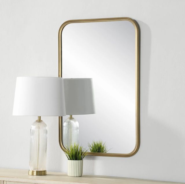 Renwil® Jyn Brushed Brass Accent Mirror-1