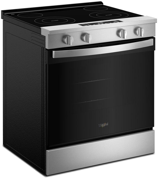 Whirlpool® 30" Stainless Steel Slide-In Electric Range with No Preheat and Slow Cook Modes-3