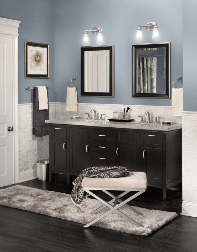 Moen® Eva™ Brushed Nickel Two Globe Bath Light-4